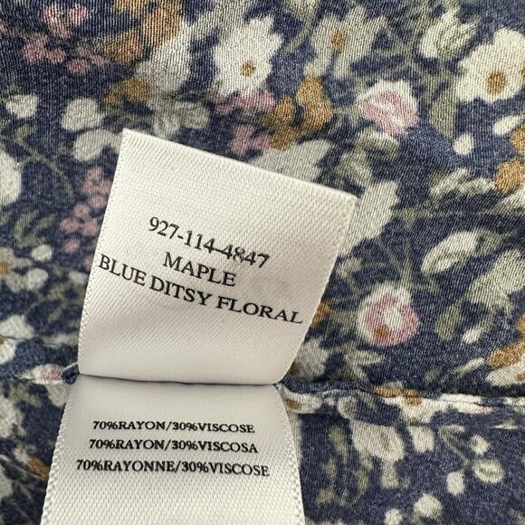 Rails Midi Tiered Dress Maple Blue Ditsy Floral Medium - Picture 6 of 13